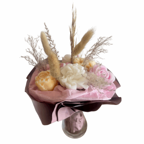 Petit bouquet de fleurs en cire parfumées personnalisable