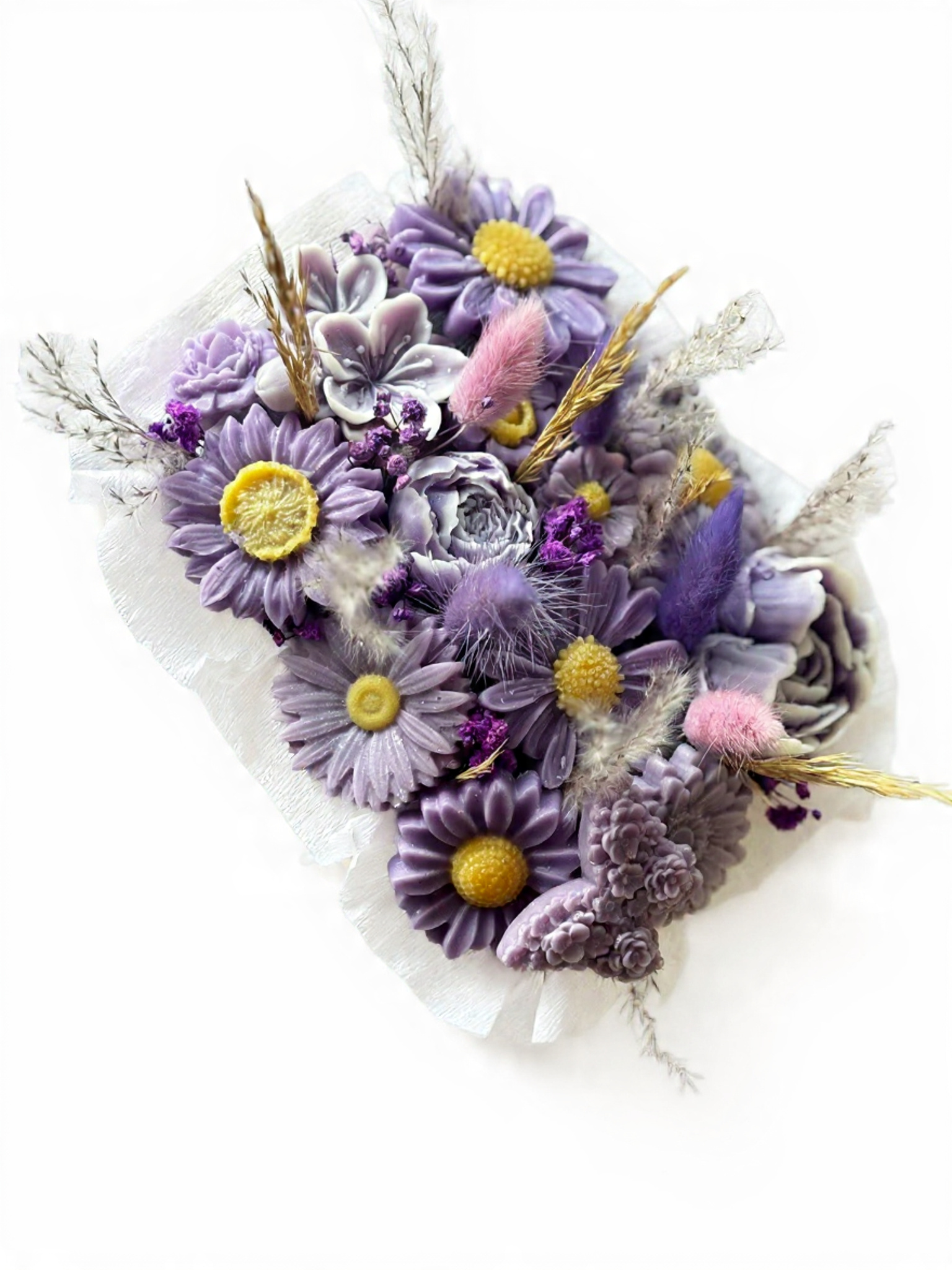 Caissette en Bois avec Fleurs en Cire Parfumée – Composition Florale Personnalisable – Image 6