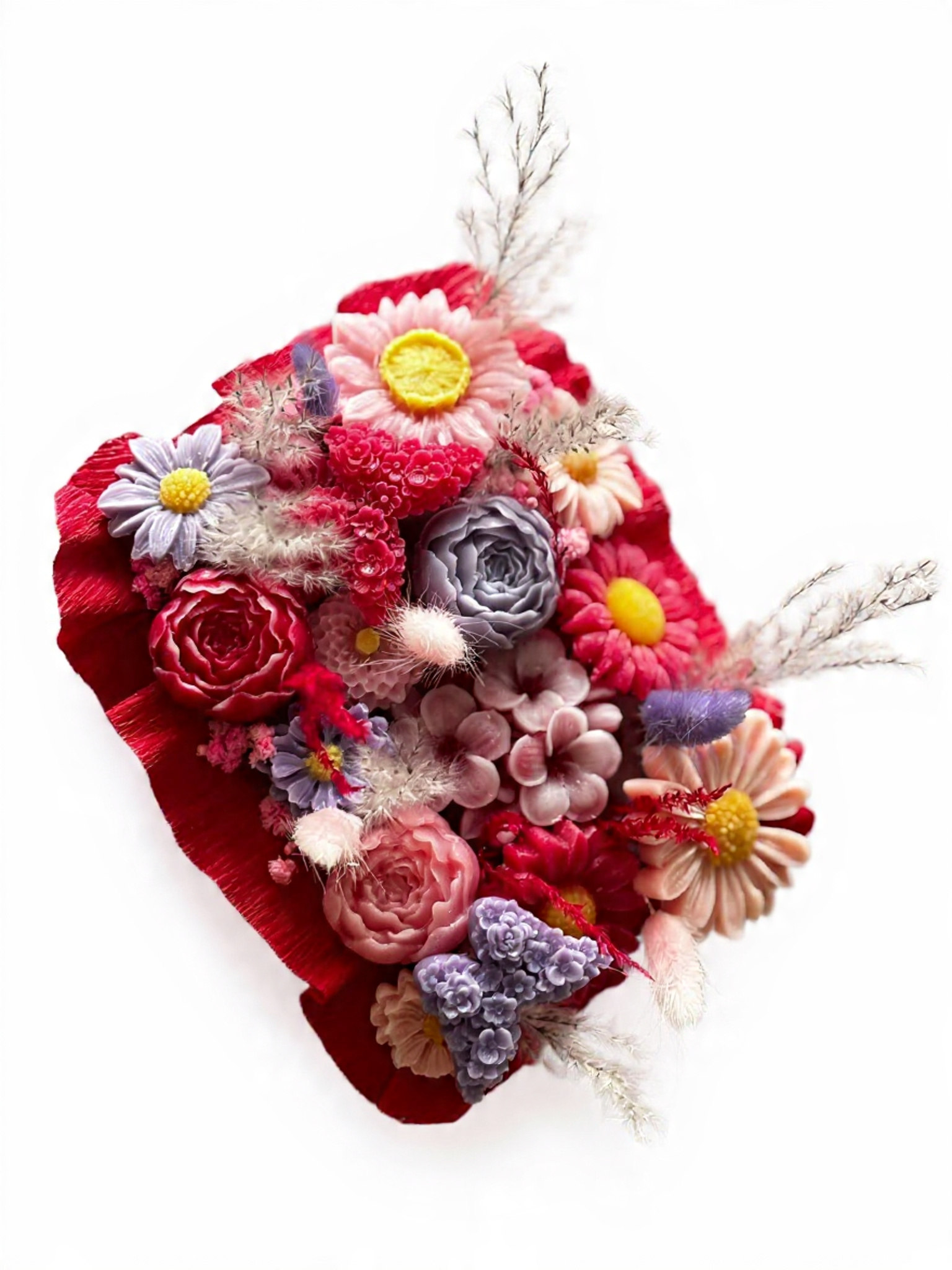 Caissette en Bois avec Fleurs en Cire Parfumée – Composition Florale Personnalisable – Image 4