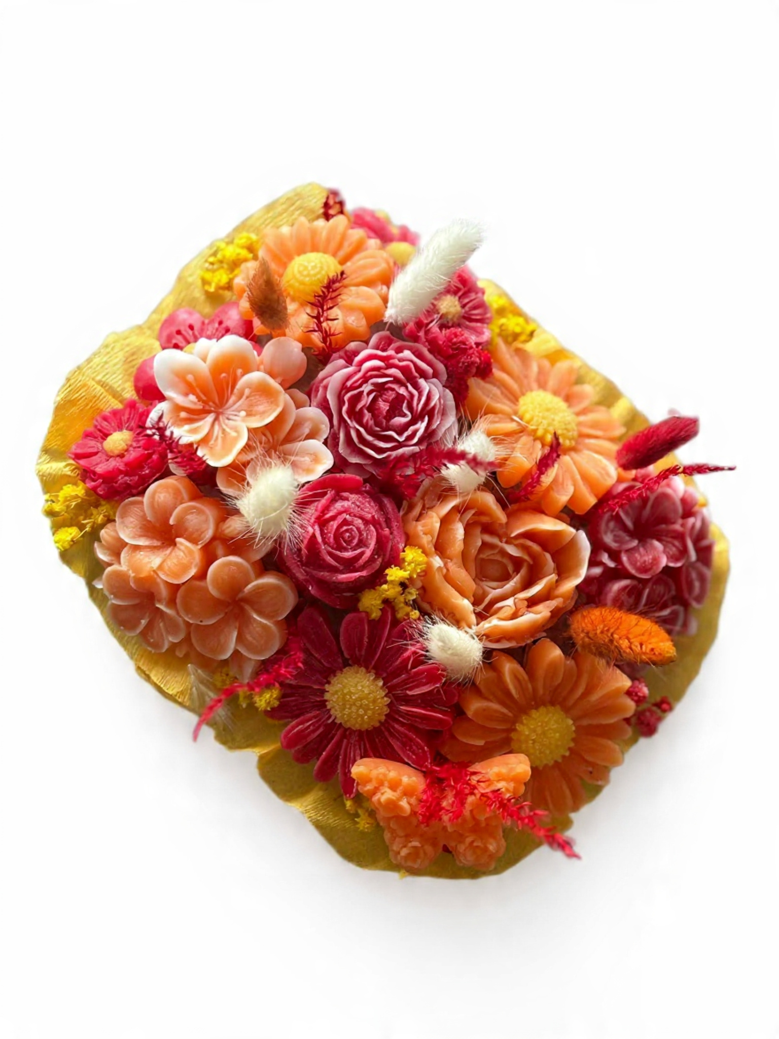 Caissette en Bois avec Fleurs en Cire Parfumée – Composition Florale Personnalisable – Image 3
