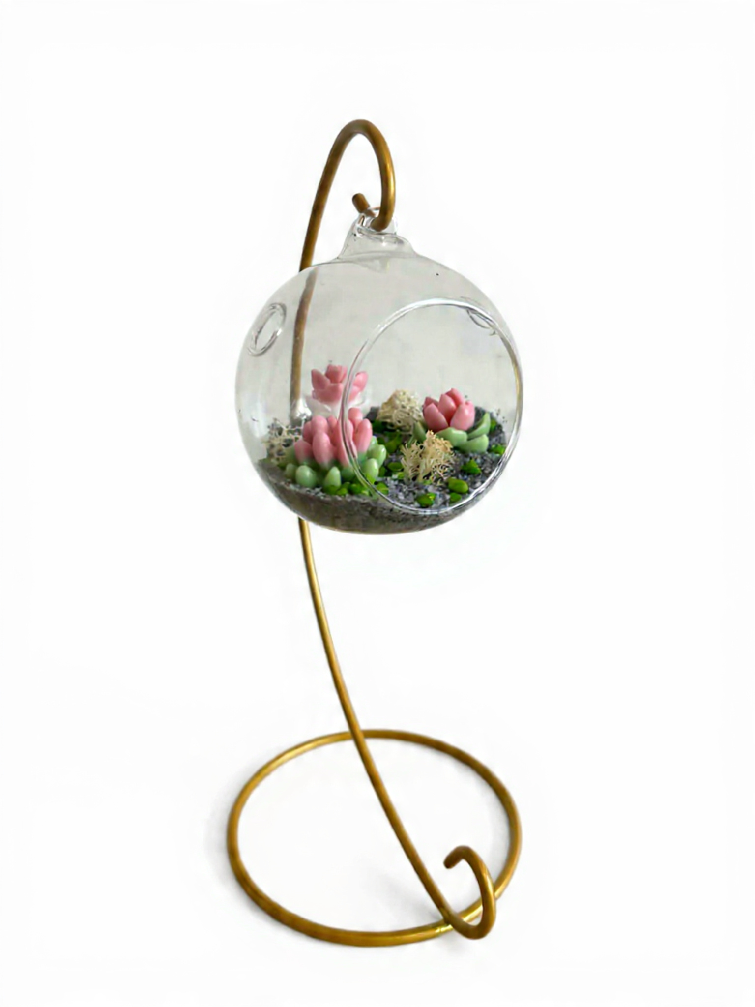 Composition de Succulentes en Cire Parfumée sur Support Métal – Personnalisable – Image 2